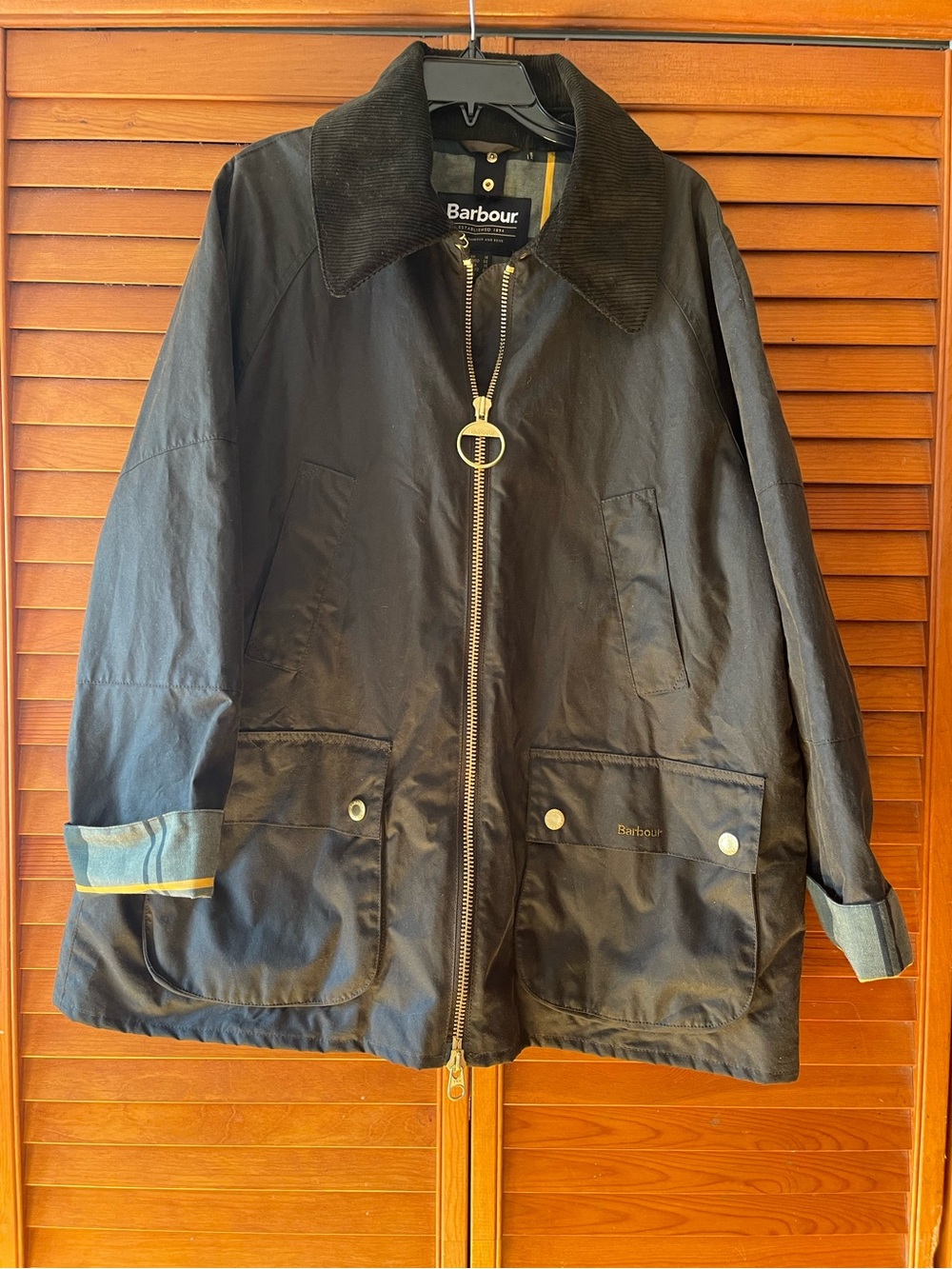 Barbour Allerston Wax Jacket. Size 14 Women #438